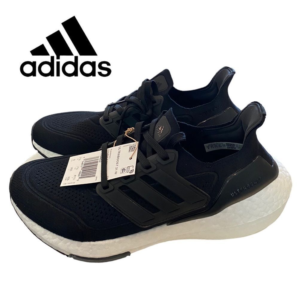 NEW in Box ADIDAS Women's Ultraboost 21 W Black White Running Shoes Sneakers 8 9